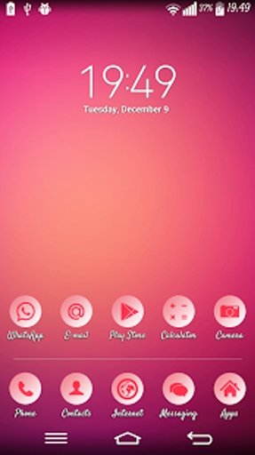 Theme for Lg Home PinkGlow截图1