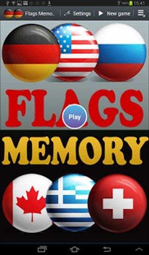 Flags Memory Game for Kids截图2