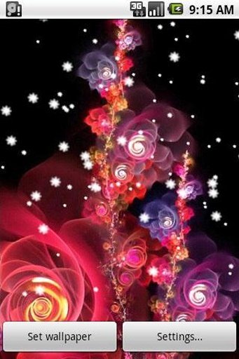 4D Flowers Live Wallpaper截图1