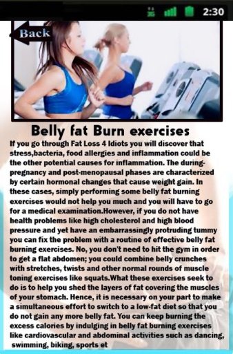 Belly Fat Burn Exercises截图5