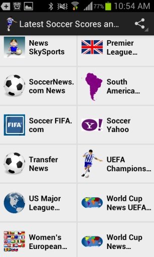 Latest Soccer Scores And News截图7