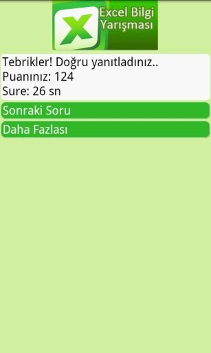 Excel Bilgi Yarışması截图1
