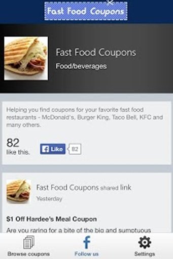 Fast Food Coupons And Rebates截图4