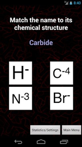 Chemistry Nomenclature Quiz截图1