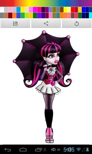 Monster High Coloring Kid Games截图3