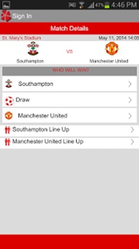 Play It Football Results App截图3