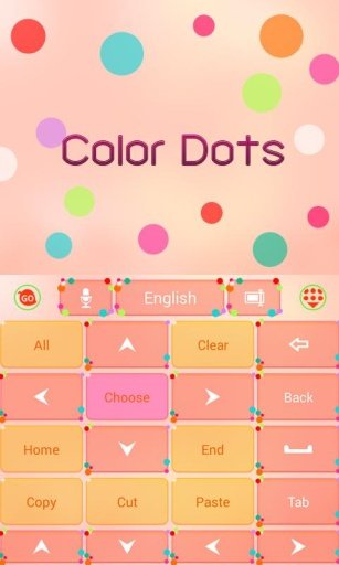 Color Dots GO Keyboard Theme截图4