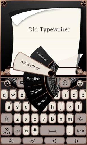 Old Typewriter Keyboard Theme截图1