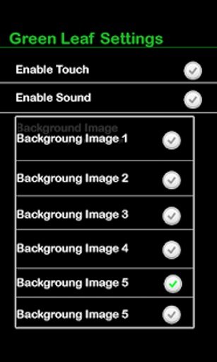 Green Leaf Live Wallpaper截图3