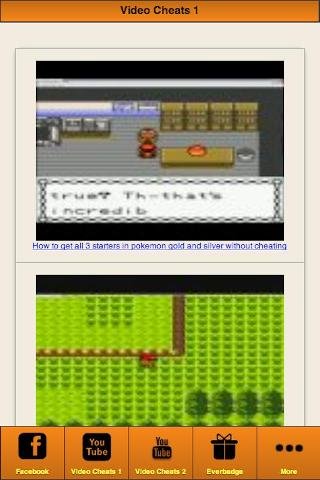 Pokemon Silver Video Cheats截图3