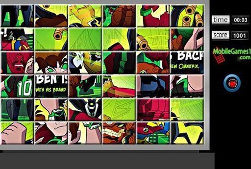 Ben 10 Swap Puzzle Game截图6