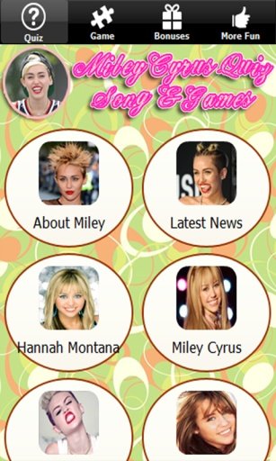 Miley Cyrus Quiz ★ Song Games截图1