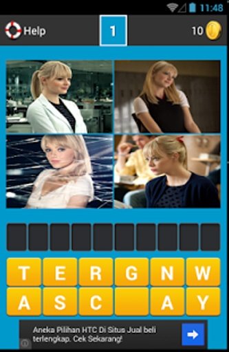 Emma Stone Guess The Word Game截图9