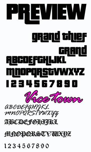 GTA for FlipFont&reg;截图4