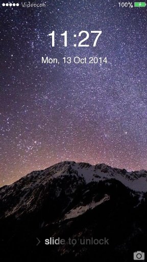 Night Sky Lockscreen截图3