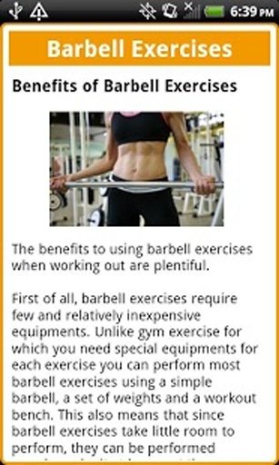 Barbell Workouts Free截图2