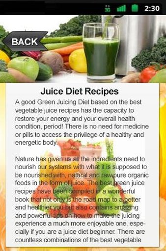 Juice Diet Recipes截图6