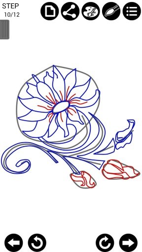 How To Draw Tattoo Flower截图1