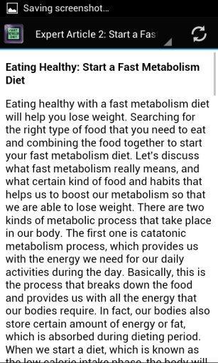 Fast Metabolism Diet Tips截图5