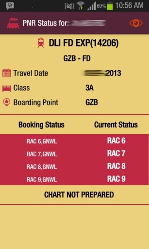 Go PNR Status Tracker截图10