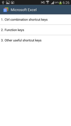 Excel Word 2013 shortcuts截图1