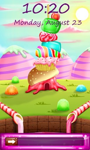 Candy Land Lock Screen截图2