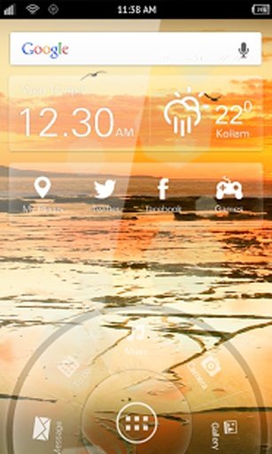 Golden Sea landscape Free LWP截图2