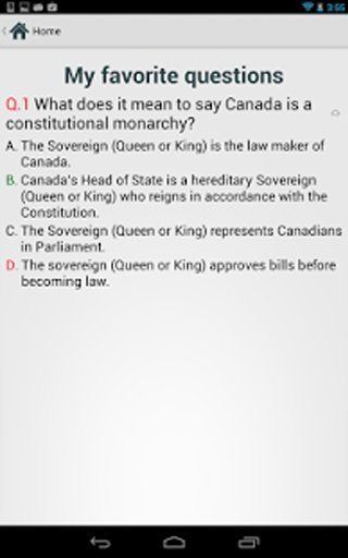 Canadian Citizenship Test 2014截图4