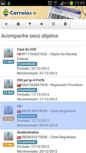 Correios+Mais Rastreador Trial截图11