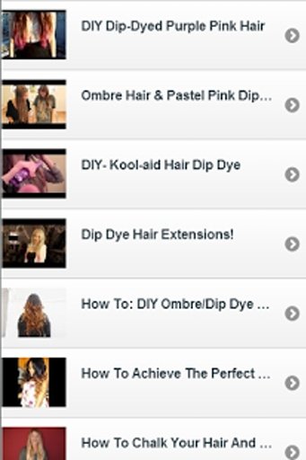 How to dip dye Hair Video截图3