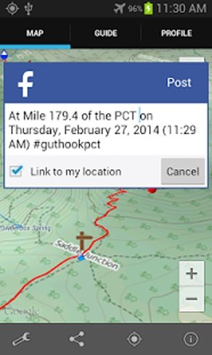 Guthook's Guide: PCT DEMO截图3