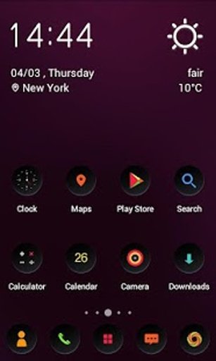 Solo Launcher Cool Black Theme截图1