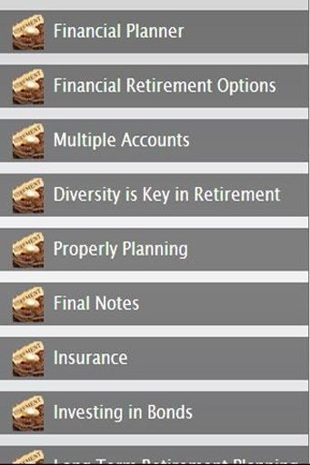 Retirement financial planning截图1