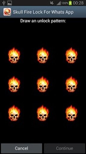 Skull Fire Lock Chat截图6