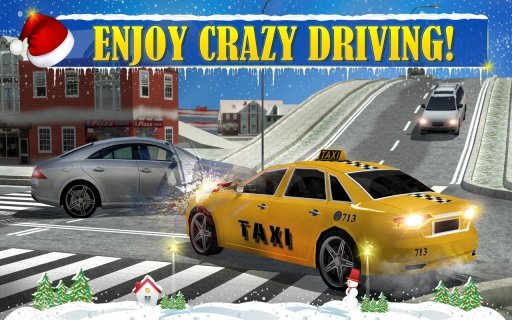 Christmas Taxi Duty 3D截图7