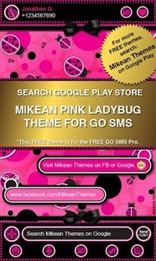 Pink Monkey Theme GO ADW NOVA.截图8