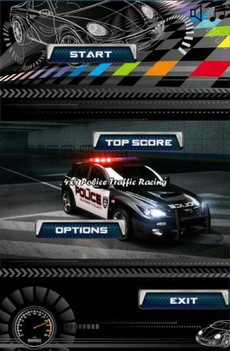 4x4 police traffic racing截图1