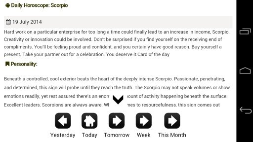 Daily Horoscopes Scorpio截图1