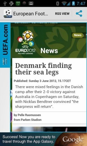 European Football RSS News截图4