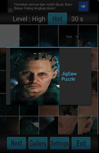 Johnny Depp Puzzle Game截图4