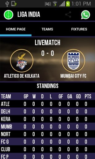 Liga India - ISL Live截图2