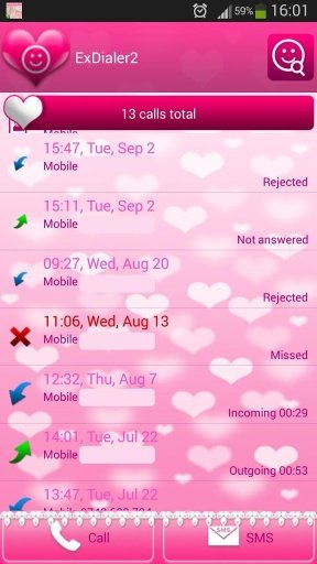 ExDialer粉红色的心截图6