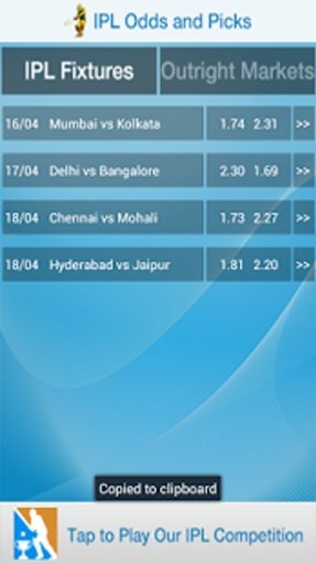 IPL Odds And Picks截图3