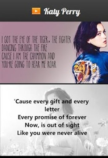 Katy Perry Lyrics &amp; Videos截图4