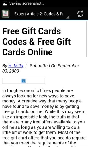 Free Gift Card Codes Tips截图2