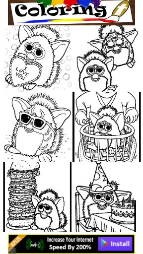 Coloring Furby Pet Kids截图1