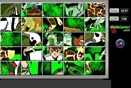 Ben 10 Swap Puzzle Game截图2