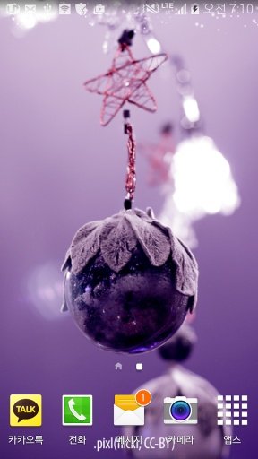 Xmas Purple snow wallpaper截图1