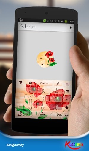 Poppy Flowers Keyboard截图1