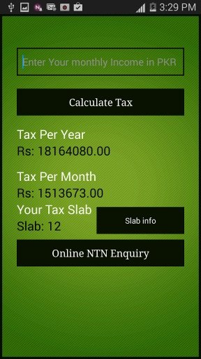 Income Tax Calculator-Pakistan截图2